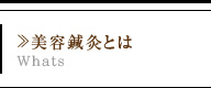 美容鍼灸とは